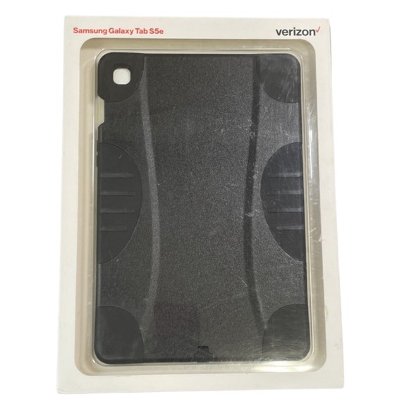 Verizon Rugged Case for Galaxy Tab S5e - Black- Scratch Resistant Tablet Case - Picture 1 of 3